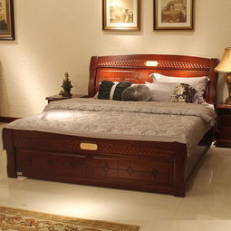 雅舍风情中式实木家具实木双人床1.5米特价床1.8米9010